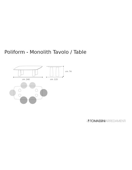 Tavolo Monolith Poliform - 7