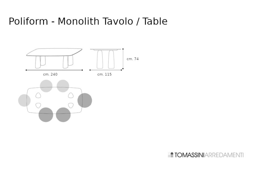 Tavolo Monolith Poliform - 7
