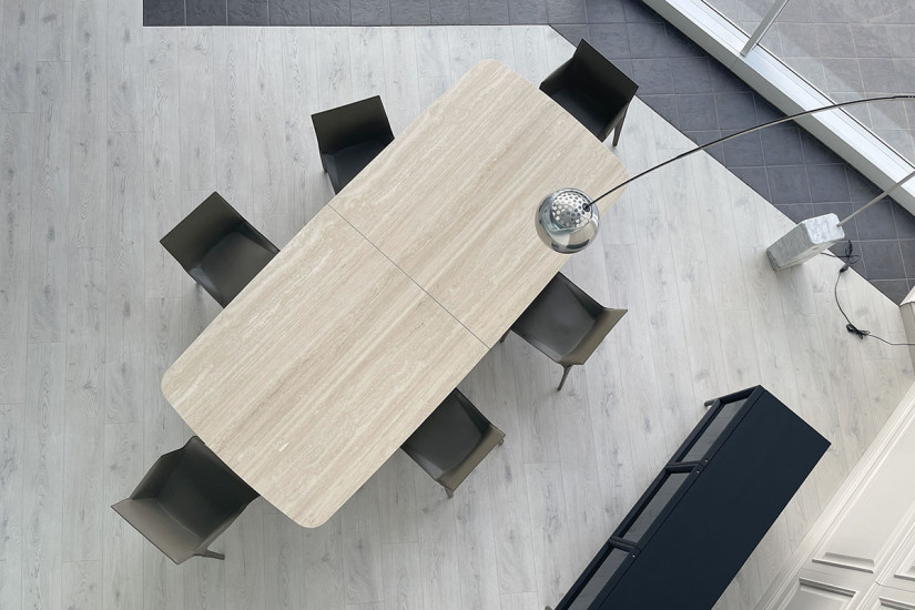 Table Monolith en travertin (Offre Expo) Poliform - 7