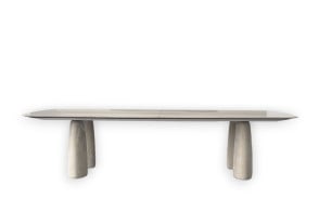 Monolith Travertine Table (Expo Offer) Poliform - 8