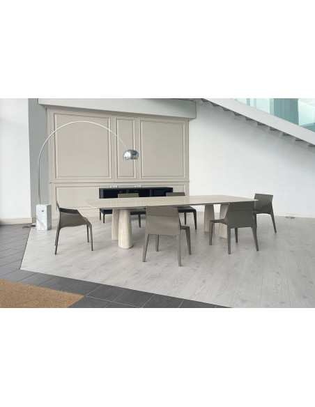 Table Monolith en travertin (Offre Expo) Poliform - 1