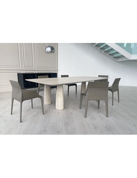 Monolith Travertine Table (Expo Offer) Poliform - 2