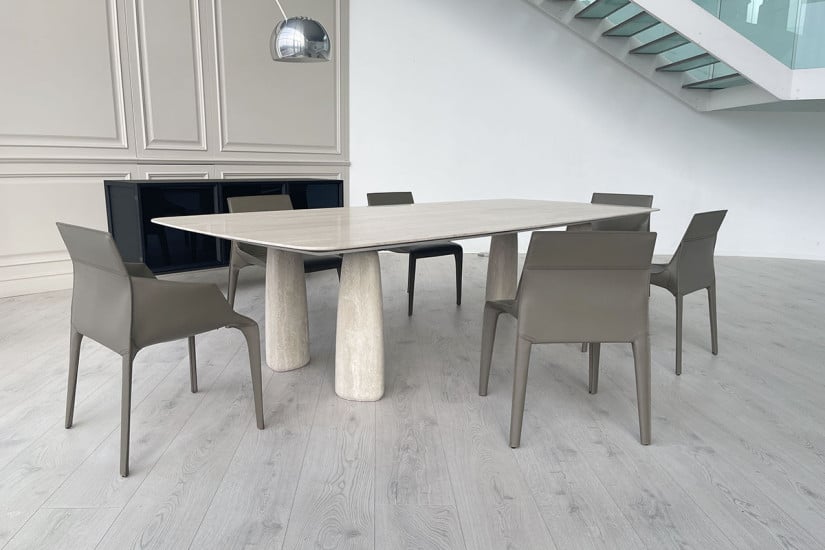 Table Monolith en travertin (Offre Expo) Poliform - 2