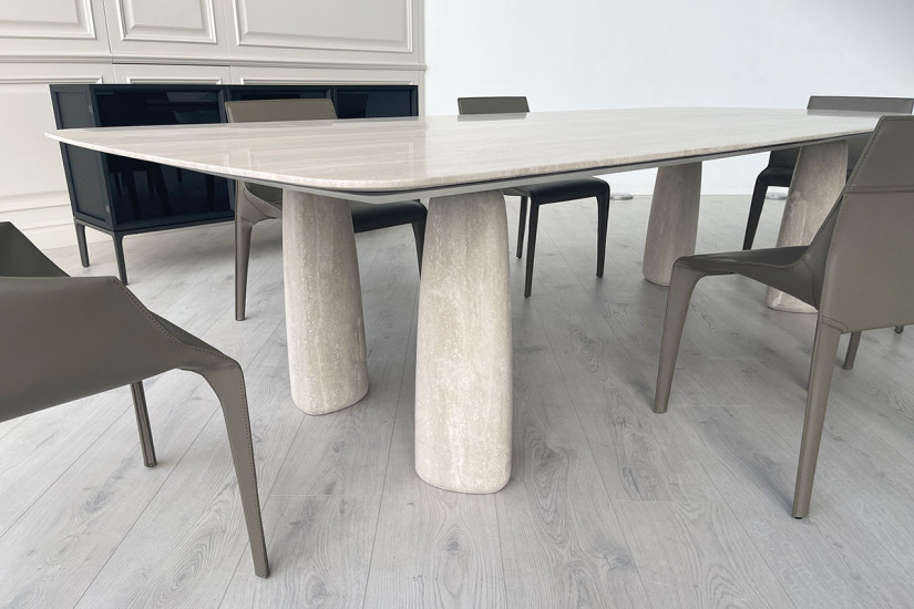 Table Monolith en travertin (Offre Expo) Poliform - 3