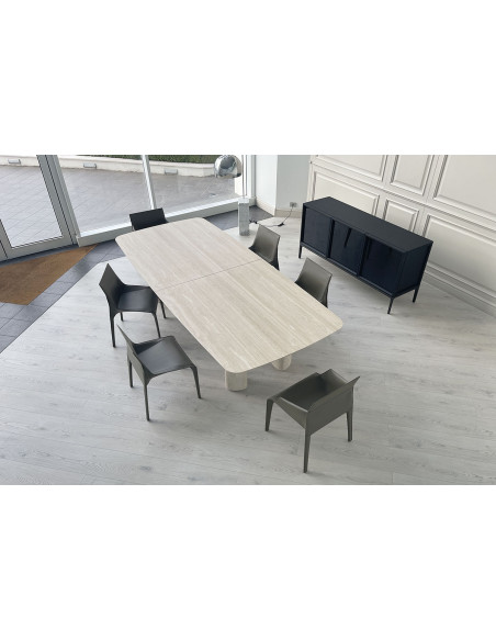 Tavolo Monolith in travertino (Offerta Expo) Poliform - 4