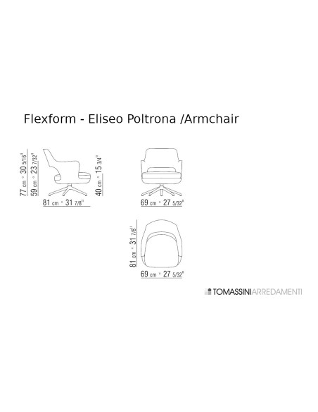 Eliseo Armchair Flexform - 5