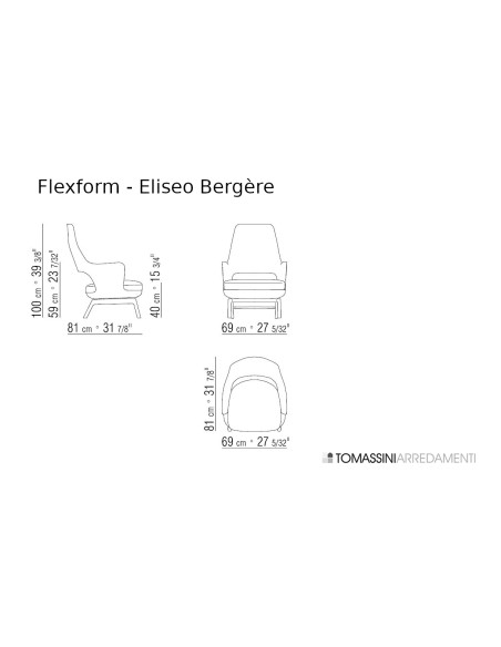 Eliseo Armchair Flexform - 6