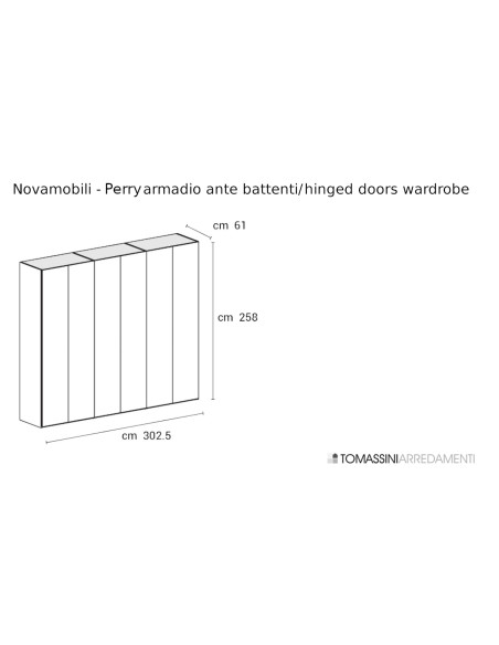 Armoire Perry à portes battantes Novamobili - 8