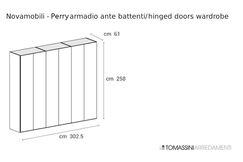 Armoire Perry à portes battantes Novamobili - 8