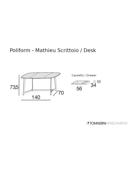 Scrittoio Mathieu (Offerta Expo) Poliform - 8