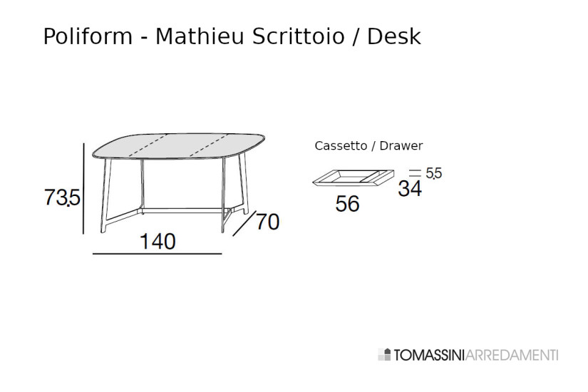 Scrittoio Mathieu (Offerta Expo) Poliform - 8