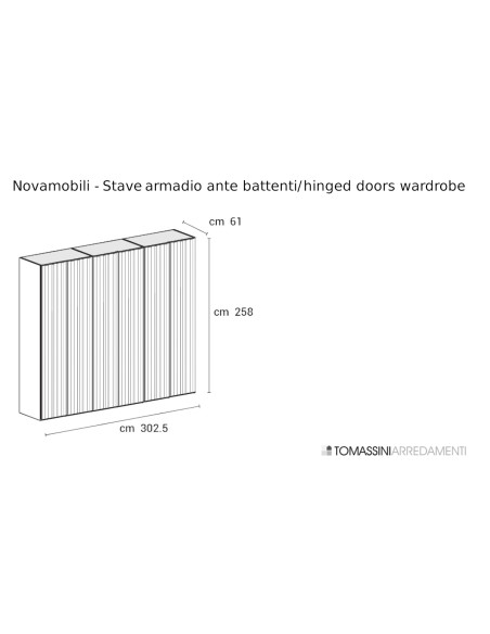 Armadio Stave ante battenti Novamobili - 7