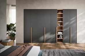 Thick Hinged Doors Wardrobe Novamobili - 1