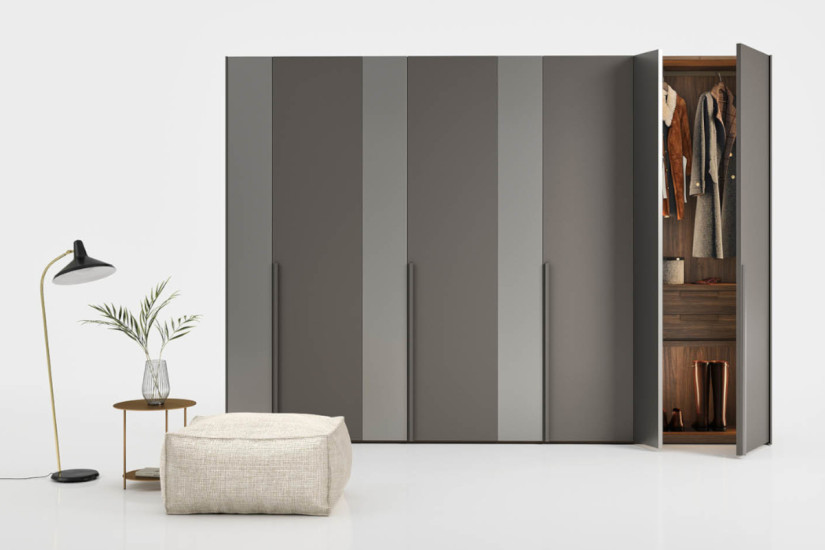 Thick Hinged Doors Wardrobe Novamobili - 2