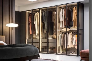 Perry Hinged Doors Wardrobe Novamobili - 3 2