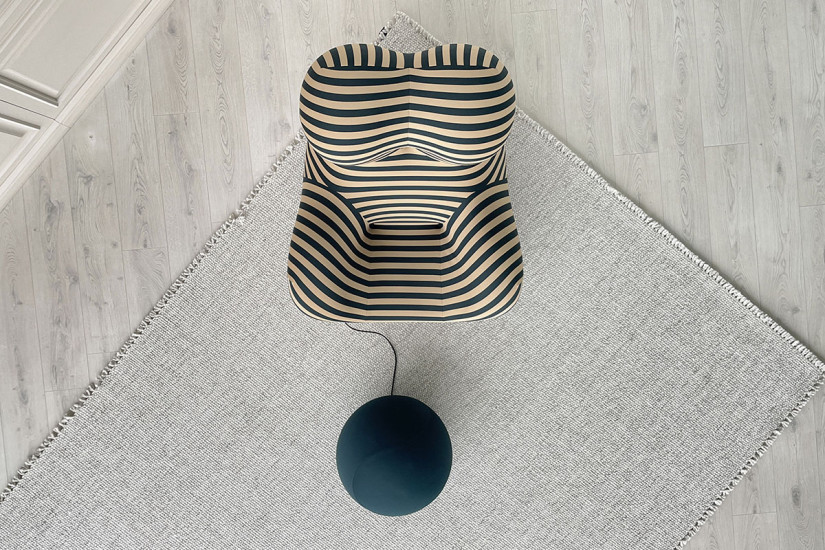 Fauteuil Up 50 en tissu bicolore (Offre Expo) B&B Italia - 7