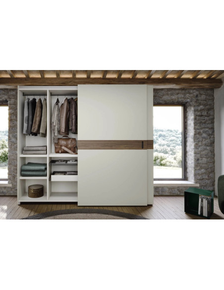 Class Flush-Closing Sliding Doors Wardrobe Novamobili - 2