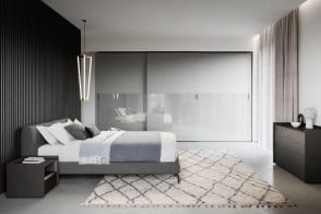 Class Flush-Closing Sliding Doors Wardrobe Novamobili - 2