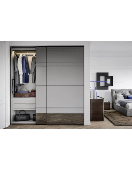 Crystal Sliding Doors Wardrobe Novamobili - 3