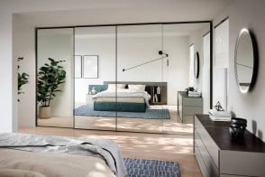 Crystal Sliding Doors Wardrobe Novamobili - 1