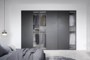 Layer Sliding Doors Wardrobe Novamobili - 1 2