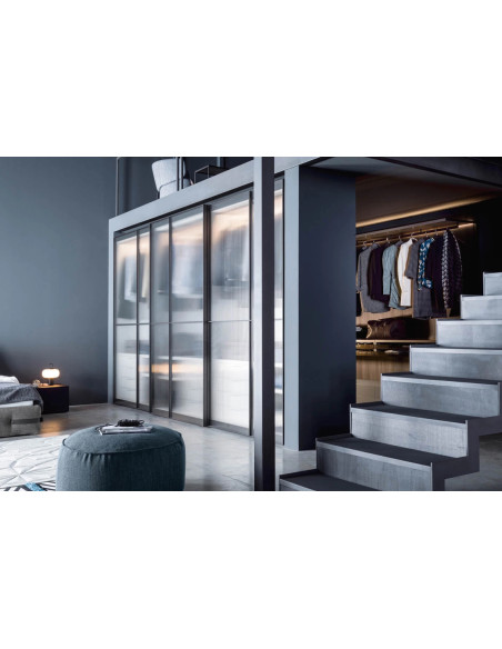 Layer Sliding Doors Wardrobe Novamobili - 4