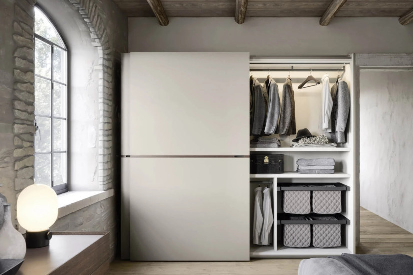 Armoire Middle à portes coulissantes affleurantes Novamobili - 2