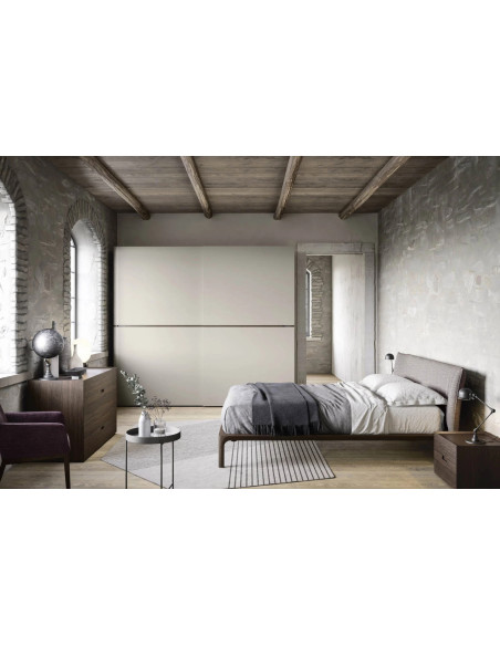 Middle Flush-Closing Sliding Doors Wardrobe Novamobili - 3