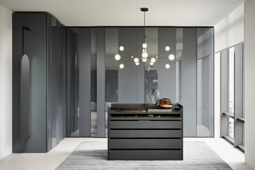 Plissè Sliding Doors Wardrobe Novamobili - 1