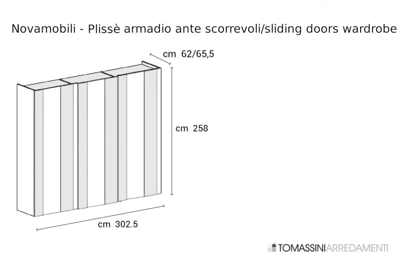 Armoire Plissè à portes coulissantes Novamobili - 6