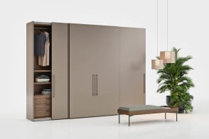 Thick Sliding Doors Wardrobe Novamobili - 1 2