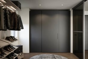 Thick Sliding Doors Wardrobe Novamobili - 1