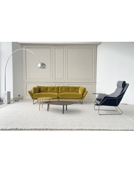 New York Suite Yellow Velvet Sofa (Expo Offer) Saba - 1