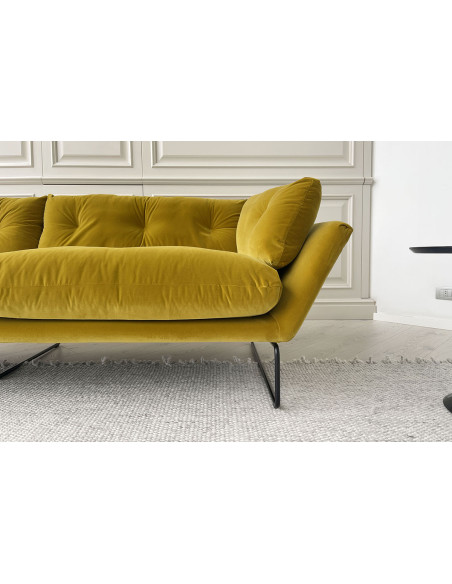 Divano New York Suite in velluto giallo (Offerta Expo) Saba - 3