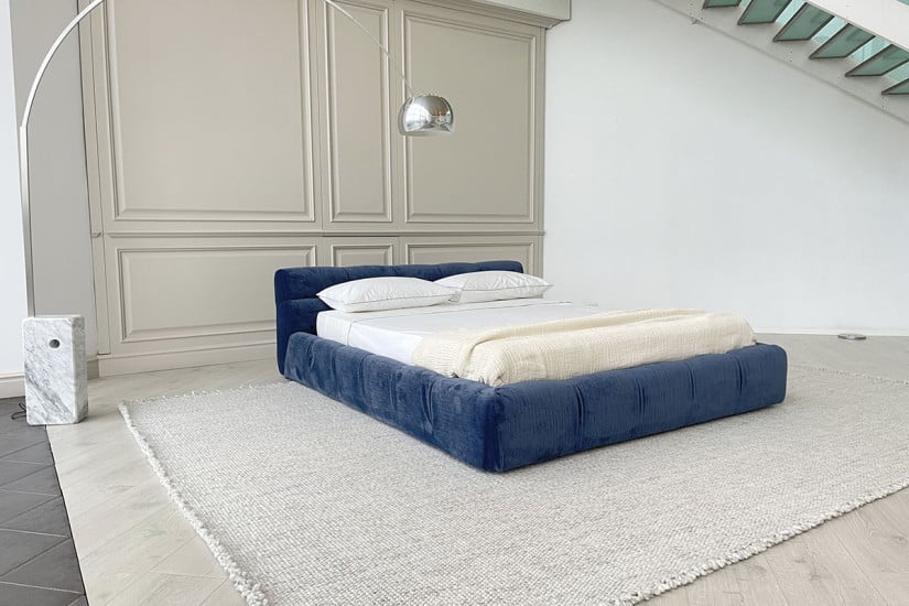 Letto Tufty-Bed in tessuto blu B&B Italia - 2