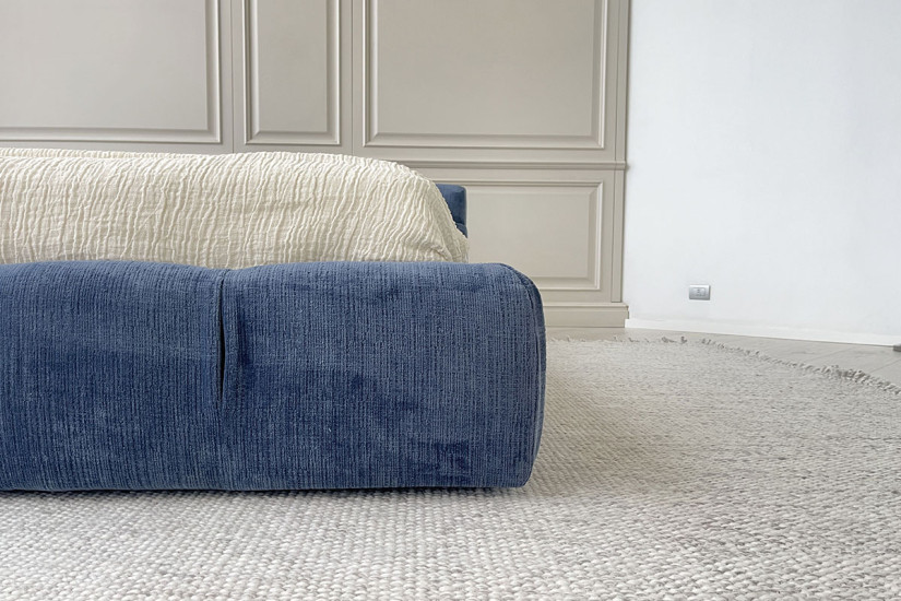 Lit Tufty-Bed en tissu bleu B&B Italia - 4