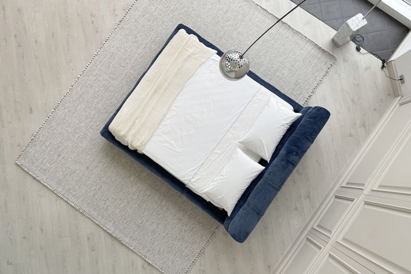 Lit Tufty-Bed en tissu bleu B&B Italia - 6