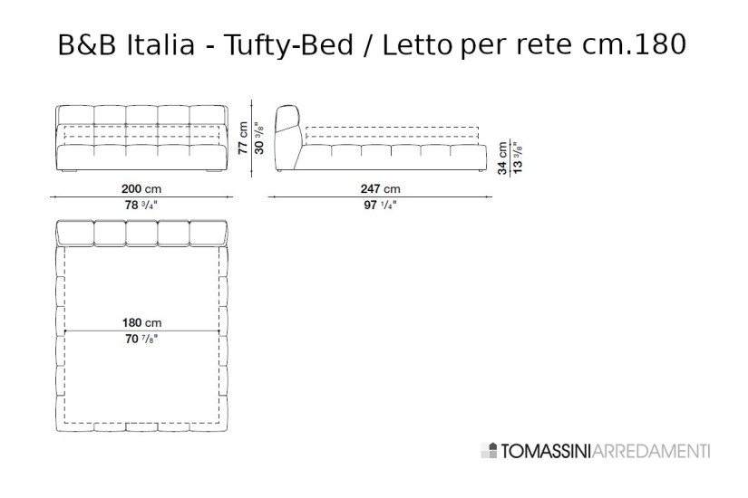 Lit Tufty-Bed B&B Italia - 6
