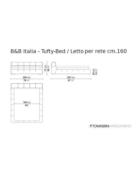 Lit Tufty-Bed B&B Italia - 7
