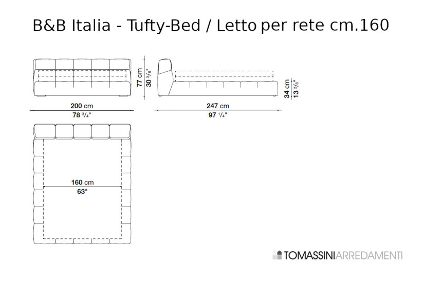 Lit Tufty-Bed B&B Italia - 7