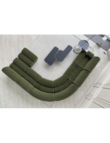 Canapé Ernest en tissu vert (Offre Expo) Poliform - 5