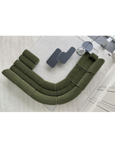 Divano Ernest in tessuto verde (Offerta Expo) Poliform - 5