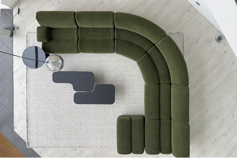 Divano Ernest in tessuto verde (Offerta Expo) Poliform - 6