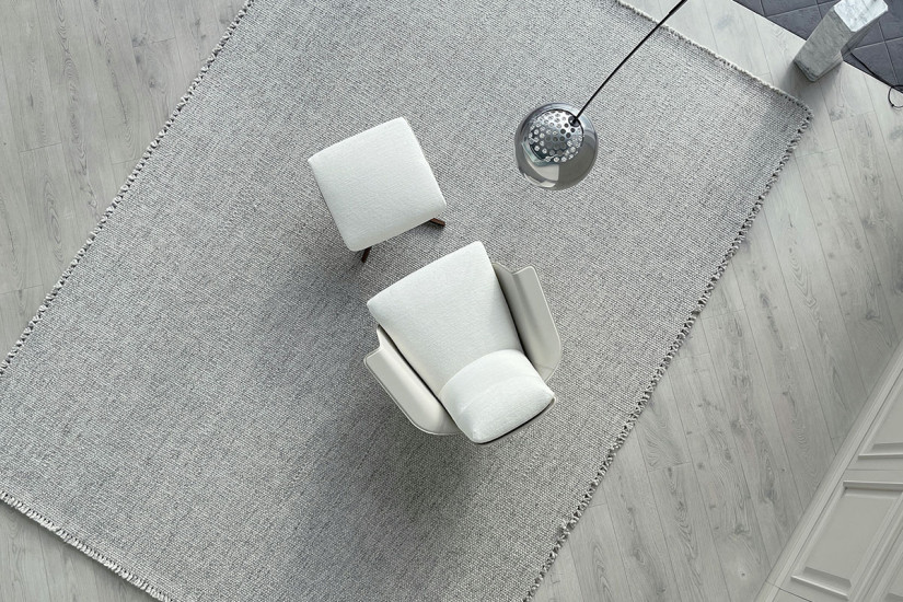 Poltrona e Pouf Clori in tessuto bianco (Offerta Expo) Giorgetti - 6