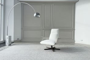 Poltrona e Pouf Clori in tessuto bianco (Offerta Expo) Giorgetti - 8 2