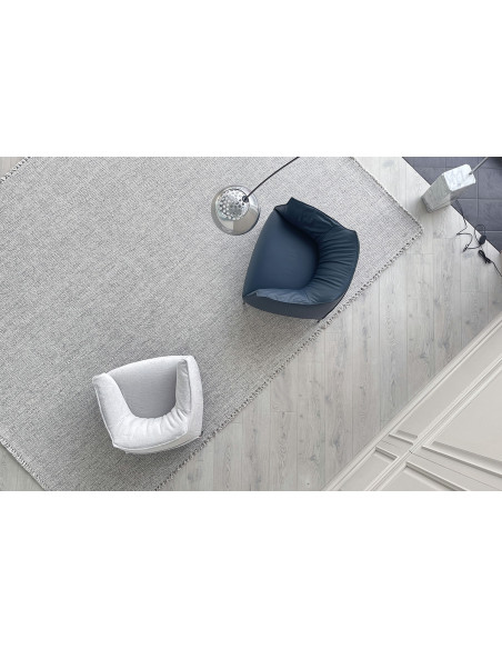 Fauteuil Archibald Large en cuir bleu (Offre Expo) Poltrona Frau - 6