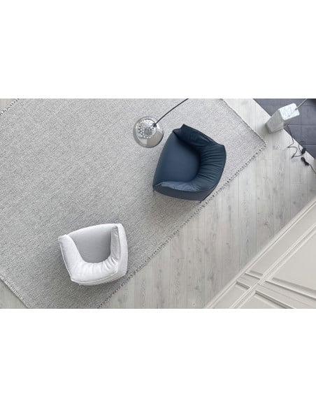 Poltrona Archibald Large in pelle blu (Offerta Expo) Poltrona Frau - 6