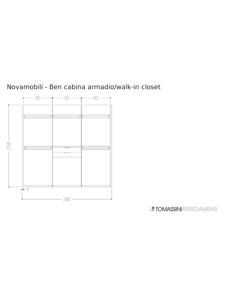 Cabine de Rangement Ben Novamobili - 7