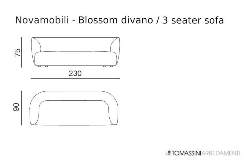 Canapé Blossom Novamobili - 8