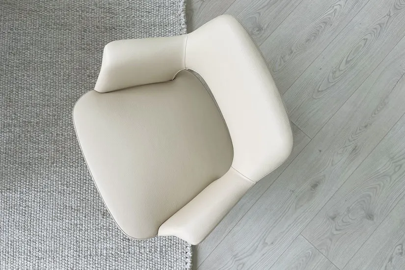 Sophie Lite Beige Leather Chair (Expo Offer)  - 5